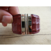 Hermès Armbanduhr aus Leder in Rot