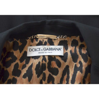 Dolce & Gabbana Jas/Mantel Wol in Zwart