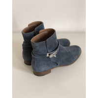 Hermès Ankle boots Suede in Blue