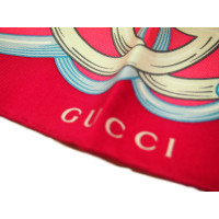 Gucci Schal/Tuch aus Seide in Rot