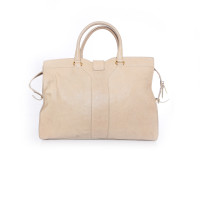 Yves Saint Laurent Handtas Leer in Beige