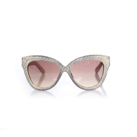 Linda Farrow Sunglasses Leather in Cream