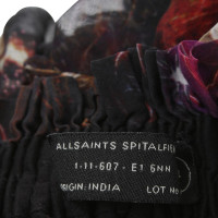 All Saints Silk Firework mini skirt