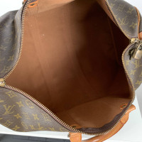 Louis Vuitton Keepall 45 in Tela in Marrone