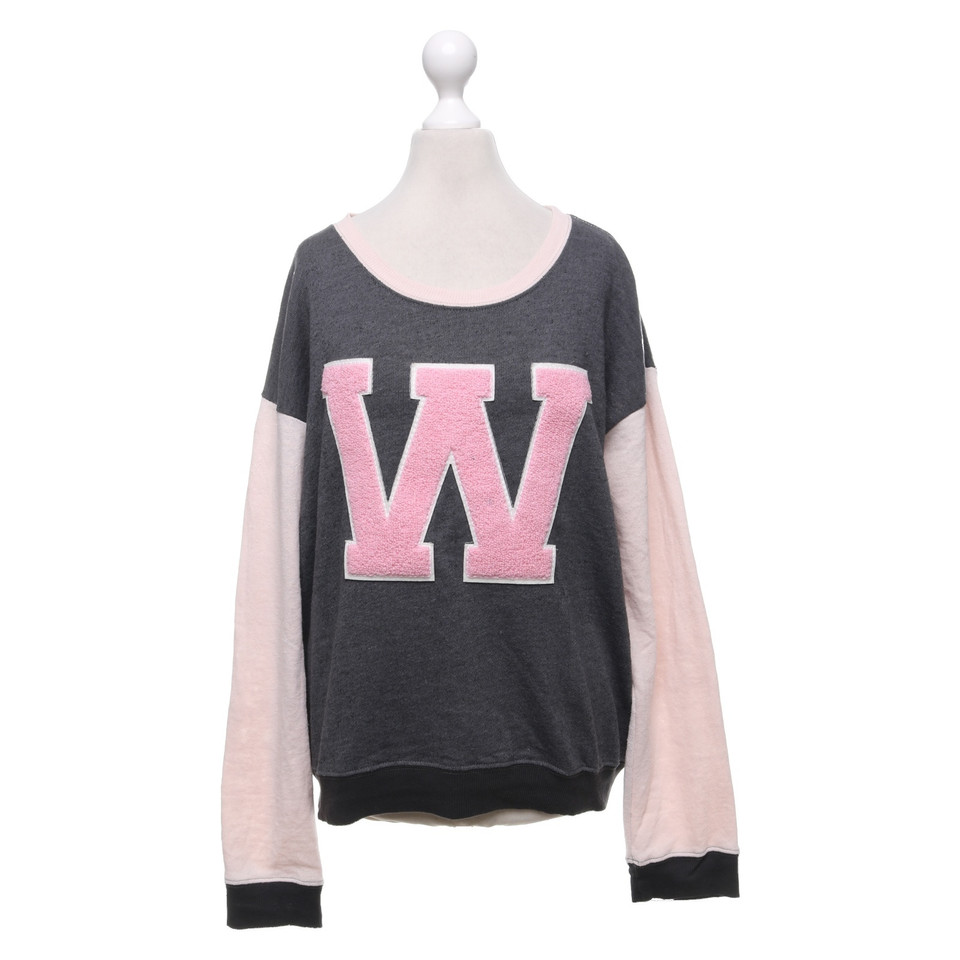 Wildfox Sweat-shirt en gris / rose