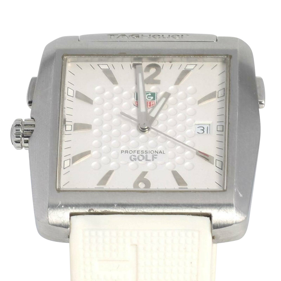 Tag Heuer Golf Tiger Woods WAE1110 Staal in Wit