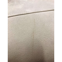 Hermès Jacke/Mantel aus Wildleder in Grau