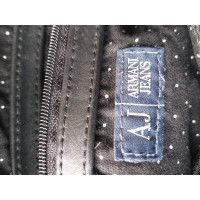 Armani Jeans Shopper aus Canvas in Schwarz