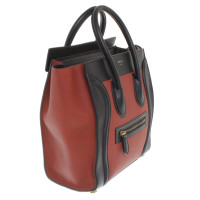 Céline Luggage Micro in Pelle in Rosso