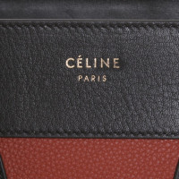 Céline Luggage Micro Leer in Rood