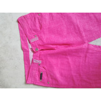 Dolce & Gabbana Paire de Pantalon en Coton en Rose/pink