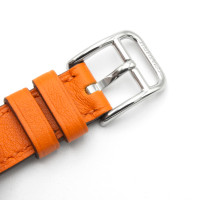 Hermès Armbanduhr aus Stahl in Orange