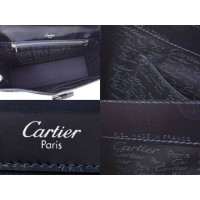 Cartier Handtasche aus Leder in Blau