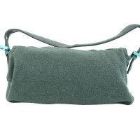 Fendi Handtasche aus Baumwolle in Grün