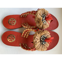 Tory Burch Sandals Leather in Red