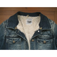 Twin Set Simona Barbieri Jacket/Coat Jeans fabric in Blue
