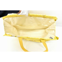 Hermès Handtasche aus Baumwolle in Gelb