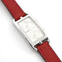 Hermès Horloge Staal in Rood