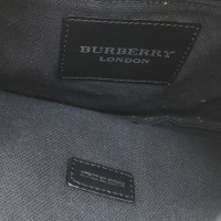 Burberry Zwarte Leren schouder tas