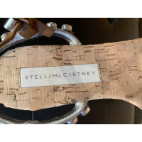 Stella McCartney Sandalen aus Leder in Silbern