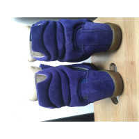Isabel Marant Chaussures compensées en Daim en Bleu