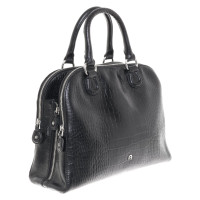 Aigner Handbag with alligator embossing