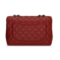 Chanel Classic Flap Bag Medium in Pelle in Rosso