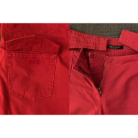 Roberto Cavalli Paio di Pantaloni in Cotone in Rosso