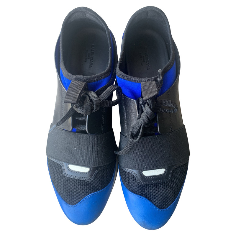 blue balenciaga trainers