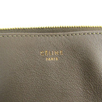 Céline Clutch Leer in Bruin