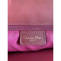 Christian Dior Handbag Canvas in Bordeaux