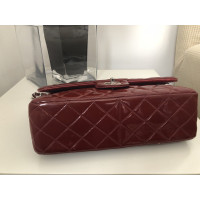 Chanel Classic Flap Bag Patent leather in Red