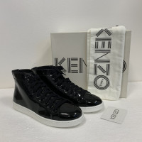 Kenzo Sneaker in Pelle verniciata in Nero