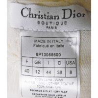 Christian Dior Oberteil aus Wolle in Creme