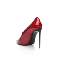 Saint Laurent Pumps/Peeptoes aus Lackleder in Rot