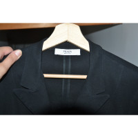 Prada Veste/Manteau en Coton en Noir