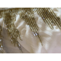Roberto Cavalli Kleid aus Seide in Creme