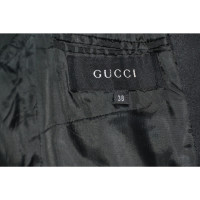 Gucci Jacke/Mantel aus Wolle in Schwarz