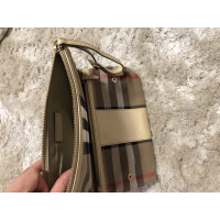 Burberry Clutch Bag Leather in Beige