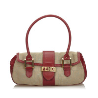 Fendi Handtasche aus Canvas in Beige