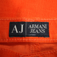 Armani Jeans Trousers Cotton in Orange