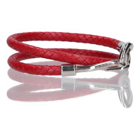 Hermès Bracelet en Cuir en Rouge