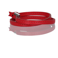 Hermès Armreif/Armband aus Leder in Rot