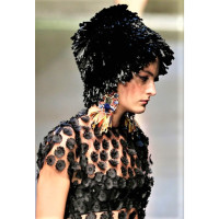 Dolce & Gabbana Hut/Mütze aus Viskose in Schwarz