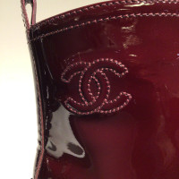 Chanel Ankle boots Patent leather in Bordeaux