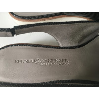 Kennel & Schmenger Slipper/Ballerinas aus Leder in Grau