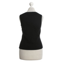 Other Designer Pink cashmere vest in black