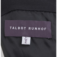 Talbot Runhof Jurk Wol in Zwart