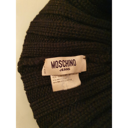 Moschino Hut/Mütze aus Wolle in Schwarz