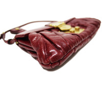 Miu Miu Shopper aus Leder in Bordeaux